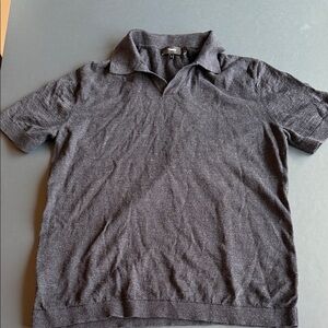 Theory Cotton-Linen Blend Polo (M)